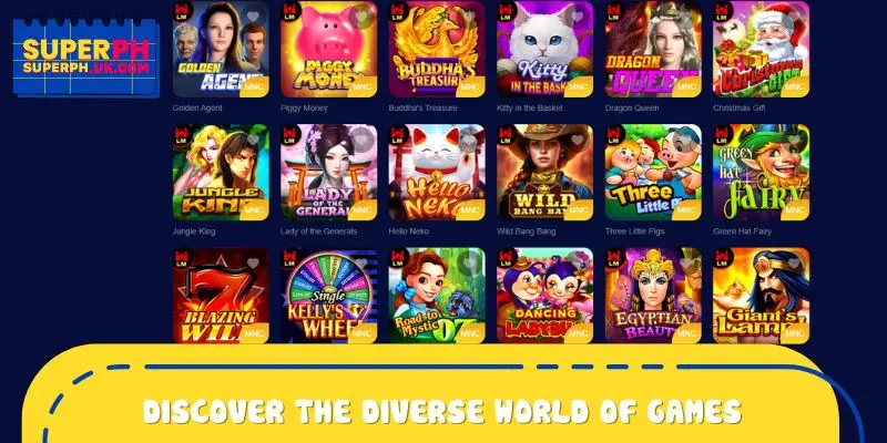 Discover the diverse world of games at SUPERPH 